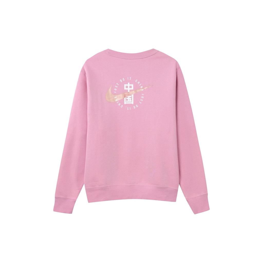 Nike Спортивный повседневный пуловер с капюшоном женские толстовки розовые DJ5864-616