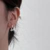 Серьги-гвоздики из серебра S925 в виде маленьких бобов для женщин - Высокий класс, Легкая роскошь, Нишевая летняя коллекция 2023