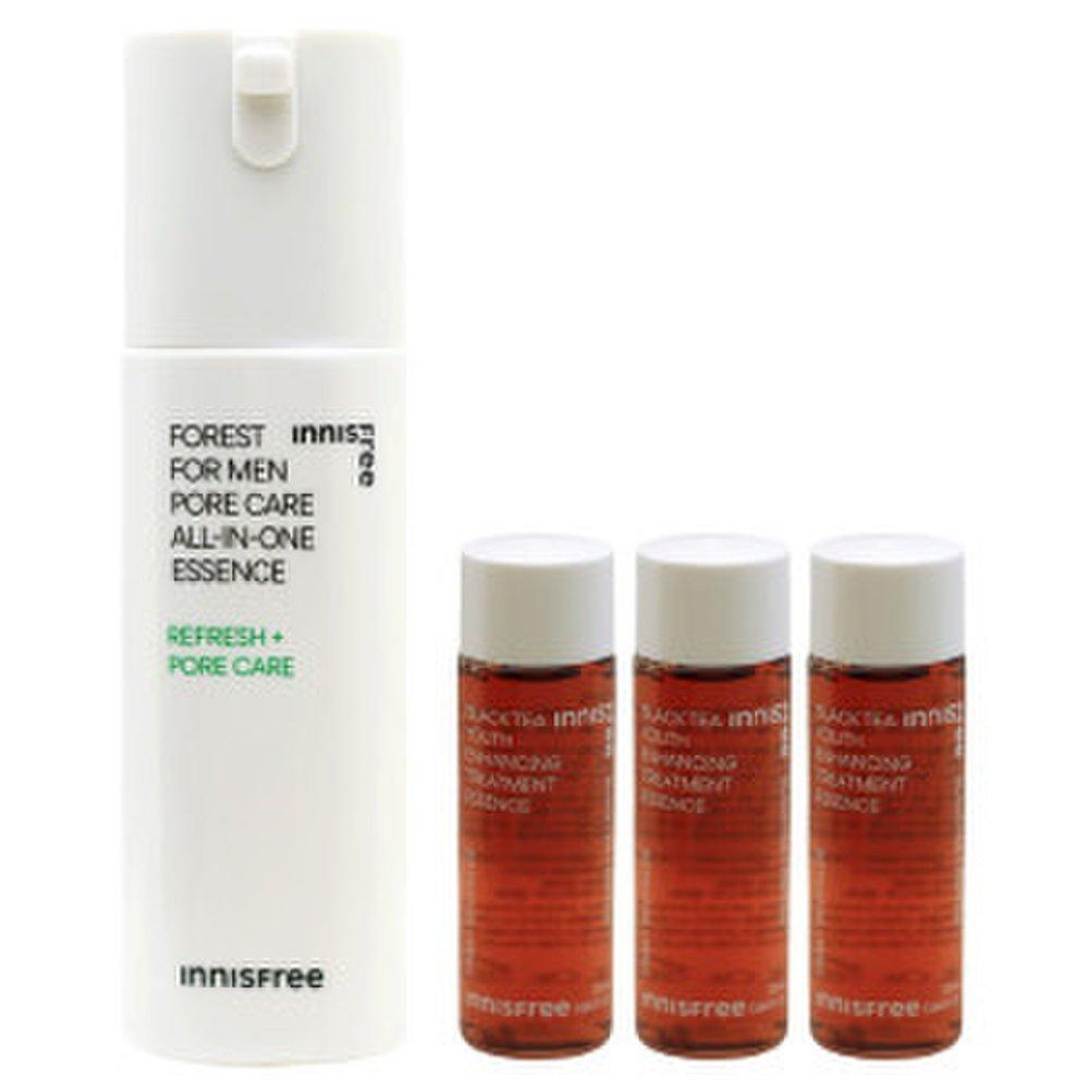 Innisfree Forest for Men Универсальная эссенция (Уход за порами) + (Бесплатное лечение черным чаем 25 млX3)