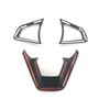 Премиальная накладка на руль в стиле карбонового волокна для Ford Fusion Для Mondeo Edge Улучшите внешний вид вашего автомобиля (3шт)