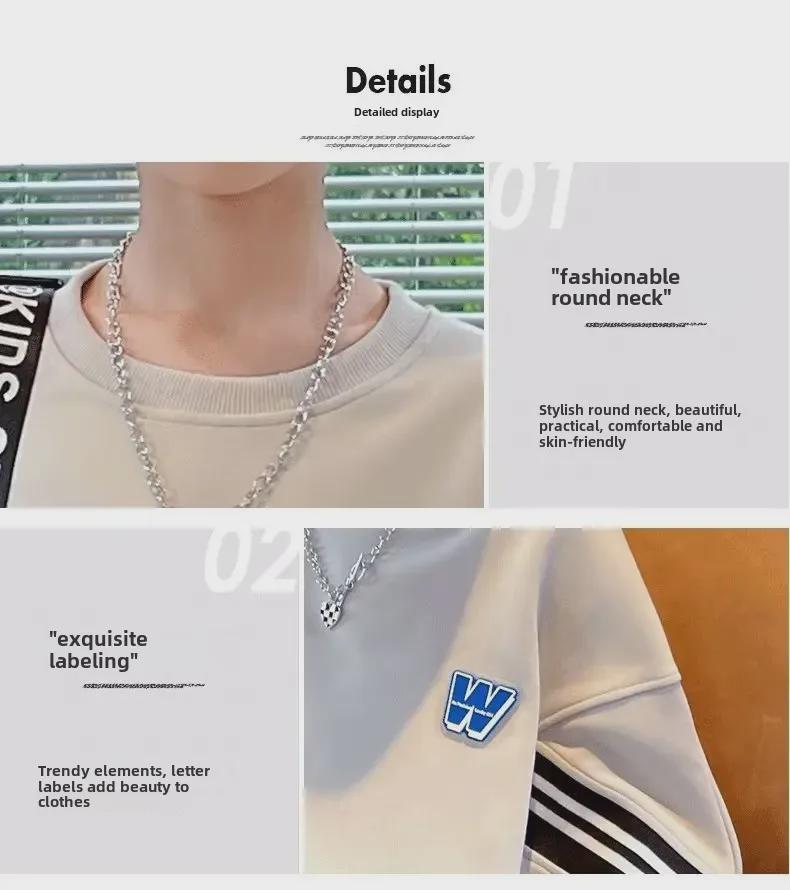 Трендовый спортивный костюм-двойка для мальчиков 2024 года - Коллекция весна/осень для детей