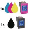 Cartouche d'encre remplacement HP 302XL Noir Couleur compatible DeskJet 1110 2100 3630 3635 Envy 4510 4520 OfficeJet 3800 4650 5200