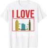 China Travel TShirt I Love Chengdu Tshirt Funny Travel Gift Clothes Tops Shirts for Women  Graphic T Shirts Ropa De Mujer