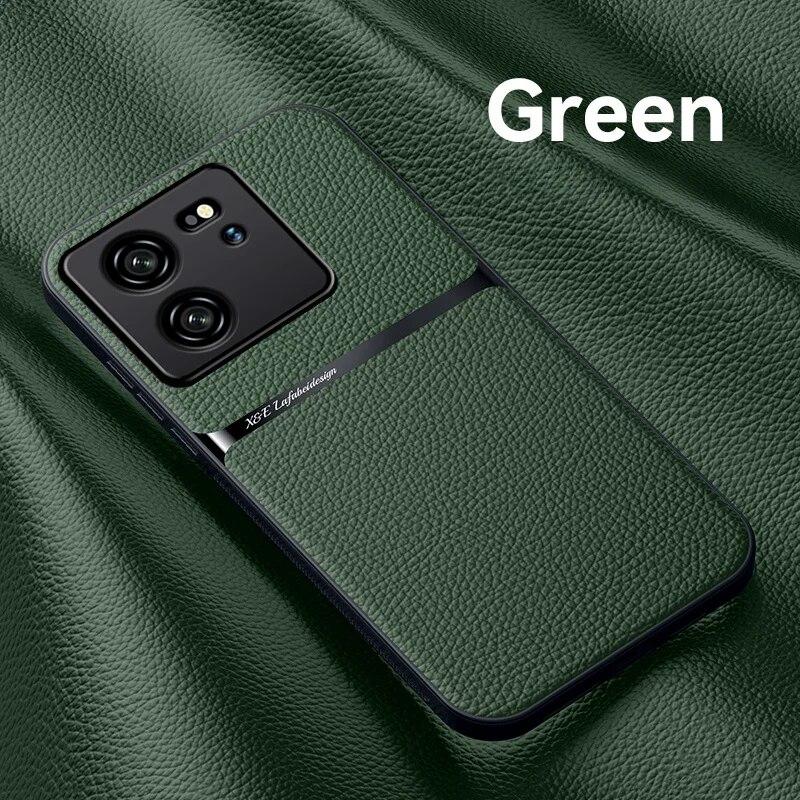 Для Xiaomi 13T Pro чехол магнитный автомобильный держатель-подставка противоударные чехлы для телефонов для Xiomi Xiaomy Mi13T Mi 13T 13 T Pro кожаная задняя крышка