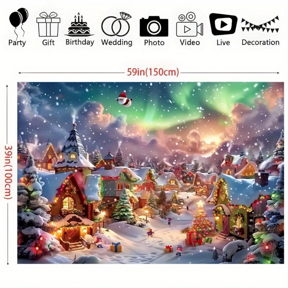 Magic Winter Wonderland Christmas Background - Pink fairy candy with snow scenery suitable for living room outdoor decoration