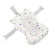 Baby Bath Seat Cushion Floating Safe Foldable Adjustable Infant Bath Supporter for Newborn White