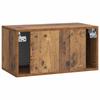 Wall Mounted TV Cabinet 59.5 x 31 x 30 cm Reclaimed Wood Look