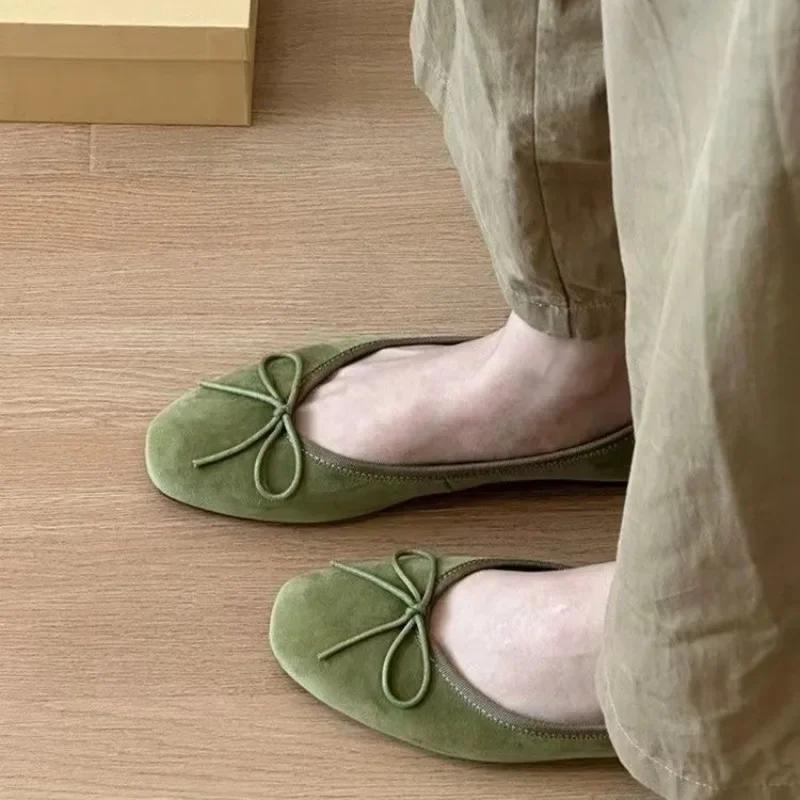 Дизайнерские женские бархатные туфли-лодочки без застежек, модные, элегантные, с бантом-бабочкой, весна-осень, женские, удобные, с мягкой подошвой, туфли Мэри Джейн