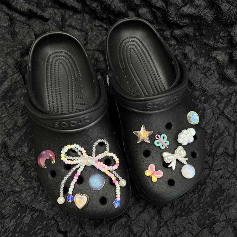 Украшение для обуви Crocs, Аксессуары для обуви «Сделай сам», Объемные цветы для обуви, Пряжки для обуви, Высококачественное ощущение, Креативный стиль, Материал смола