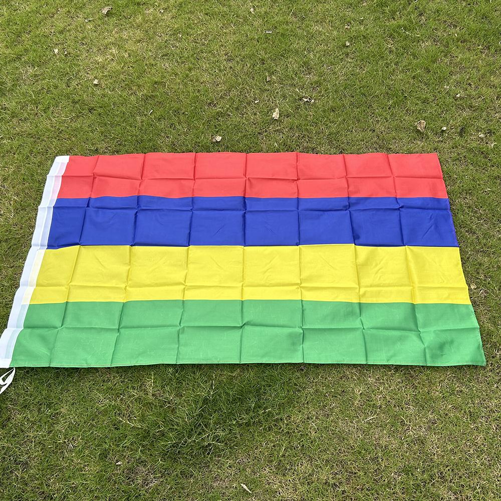 SKY FLAG Флаг Маврикия 90x150см 3x5 футов Полиэстер Подвесной Баннер Флаг Маврикия для Помещения Улицы Декора Дома
