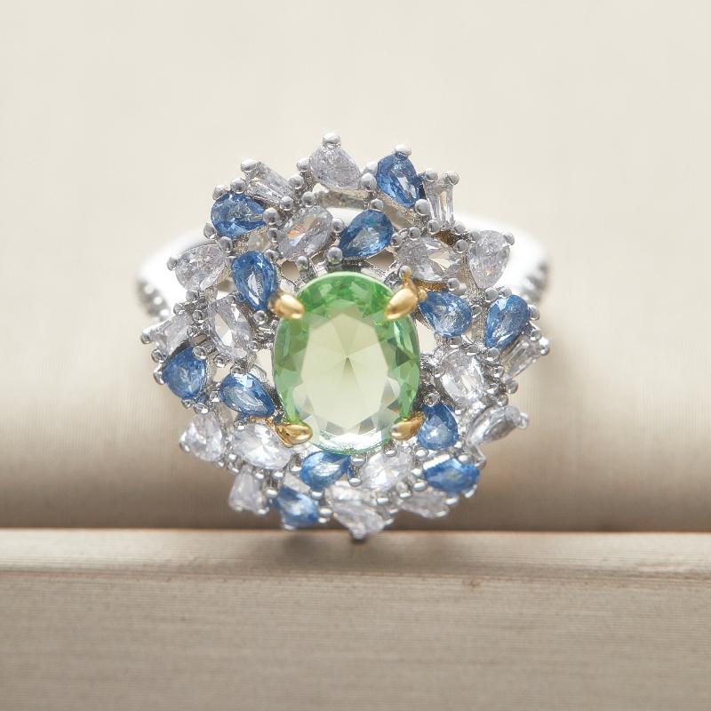 Винтажное Изысканное Яркое Цветочное Кольцо с Цирконом для Женщин Роскошное Вневременная Классика Ювелирное Изделие в Подарок на День Рождения