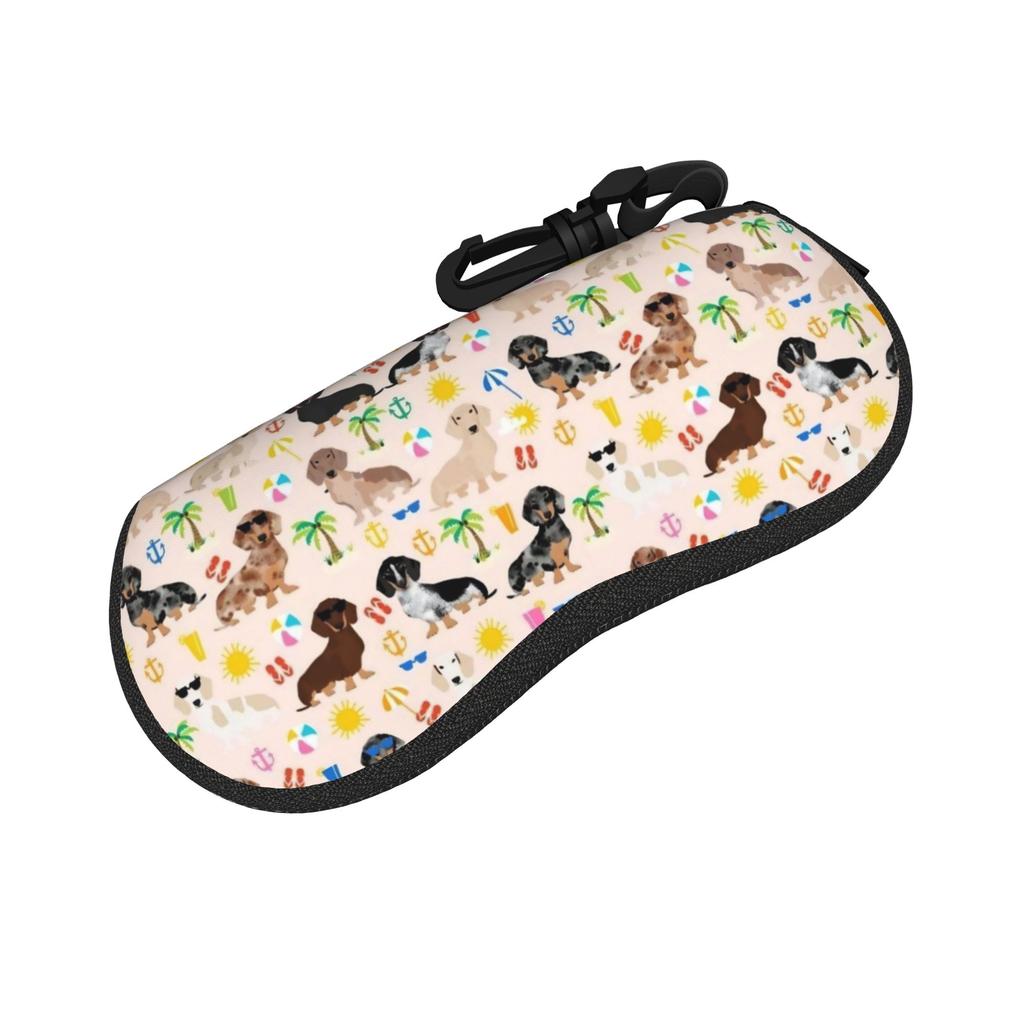 Dachshund Glasses Case Unisex Waterproof Accessories Dogs Animal Eyewear Storage Box Sunglasses Box