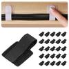 iitomu Self-Adhesive Cable Straps Black 30 Pieces