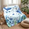 Ocean Life Adventure 53 Theme blanket Lightweight Warm Flannel Blanket Decorative Throw Blanket for Home Decoration
