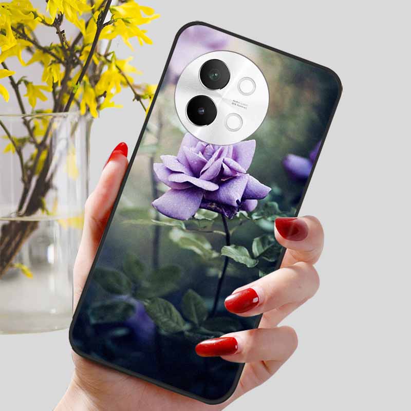 Чехол для Vivo V40 Lite 5G Модный Мягкий Силикон Милый Чехол для Телефона для Vivo V 40 Lite V40Lite 5G Защитная Задняя Крышка ТПУ Чехлы
