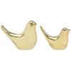 Ceramic Golden Blessing Birds Figurine for Home Decor | Living Room, Bedroom, Office Desk, Cabinets (Pack of 2, Golden)