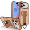 Чехол-держатель с магнитным D-кольцом для iPhone 17 Pro Max, имитирующий ощущение кожи, защита от падений
