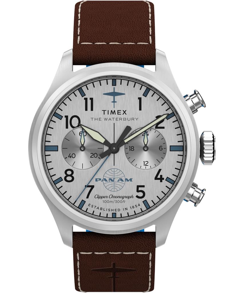 TIMEX Waterbury Quartz Watch TW2Y38700, Men's, Silver Dial