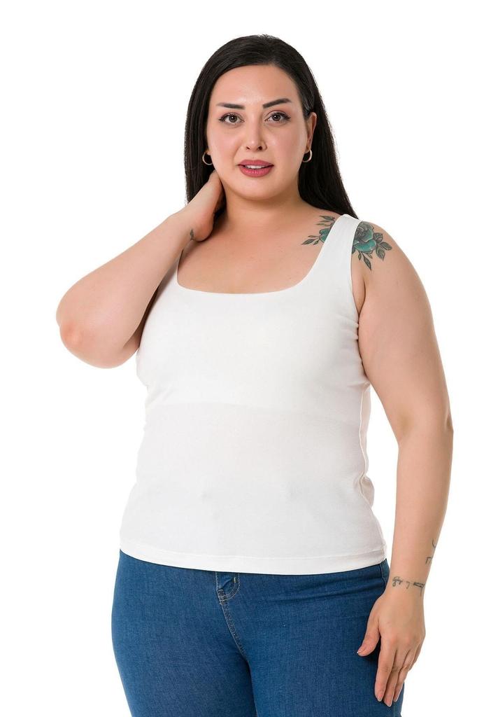 Women's Style Big Size Body Plus Size Strappy Half Lined Viscose Mink Body