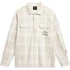 Wade Series Button-Down Long Sleeve Shirt Men Shirts Silver-Gray-Plaid AFDU009-2