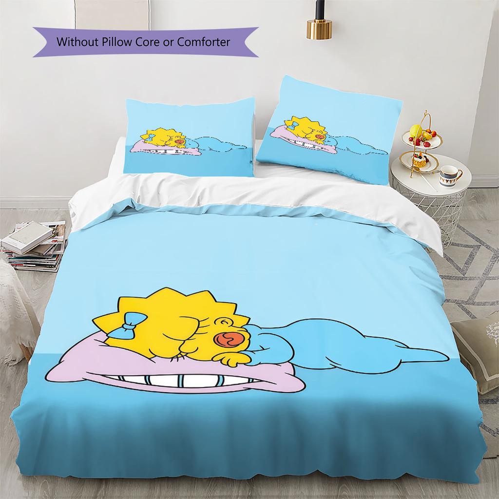 Maggie Pattern Bedding Home Decoration Birthday Gift ( 1 duvet cover + 2 pillowcase, without core),fan merchandise.