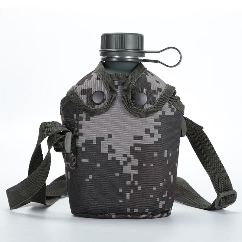 Weisi 1000ml Portable Aluminum Camouflage Canteen