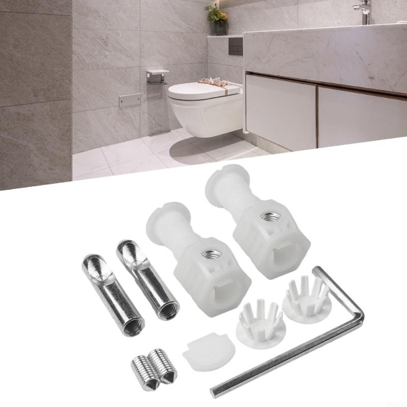 Wall Mount Toilet Fixing Bolts Kits Fasteners Toilet Hanging Screws Bidet Attachments Fixing Metal Bolts Hardware