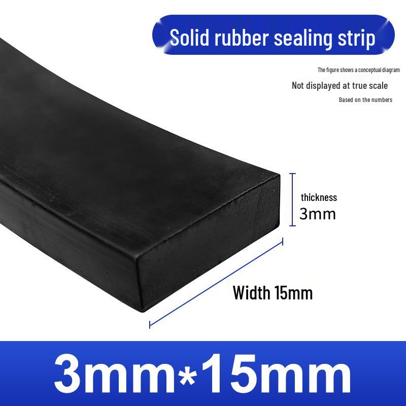 Nitrile Rubber Strip: Oil & Pressure-Resistant Shock Absorbing Glass Pad for Sealing & Joint Support