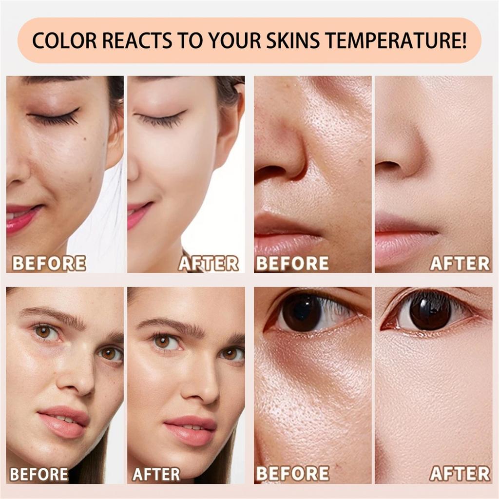 48H Temperature-changing Concealer Makeup-free Liquid Foundation 30ml Color-changing Skin Tone Temperature-changing Oil-control Liquid Foundation