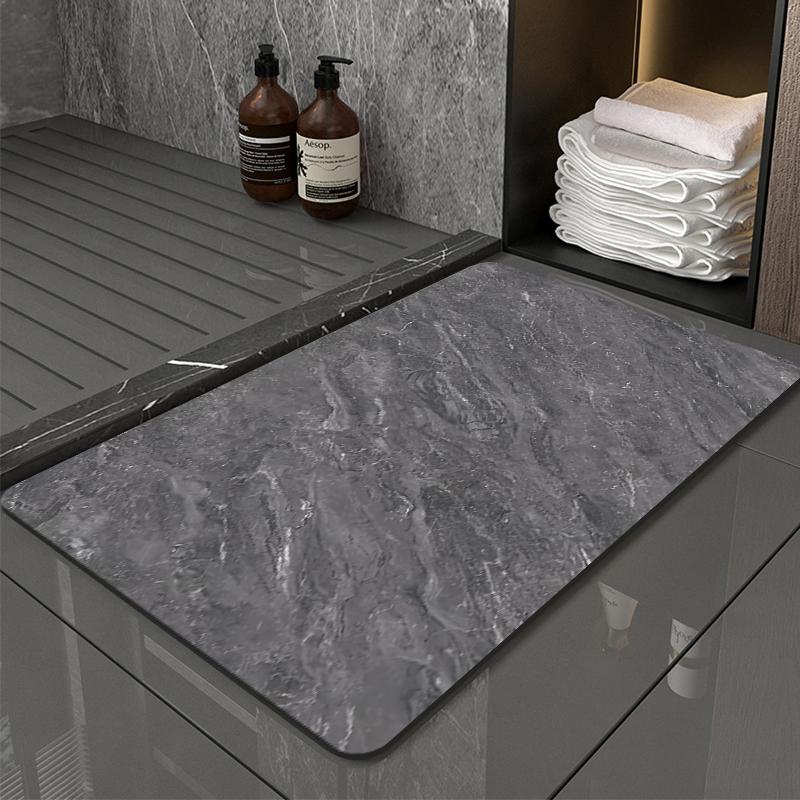 Нескользящий коврик для ванной, суперабсорбирующий коврик для ванной из диатомита, коврик для ванной, коврик для входа в душевую, коврик для ног в туалете, ковер для ванной комнаты