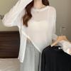 Versatile Plus Size T-shirt for Women, Summer Round Neck Basic Style, Loose and Lazy, Versatile, Irregular Sun Protection Top