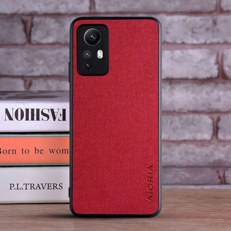 Чехол для Xiaomi Redmi Note 12S, чехол, роскошный текстильный кожаный мягкий чехол для redmi note 12s, чехол, чехол