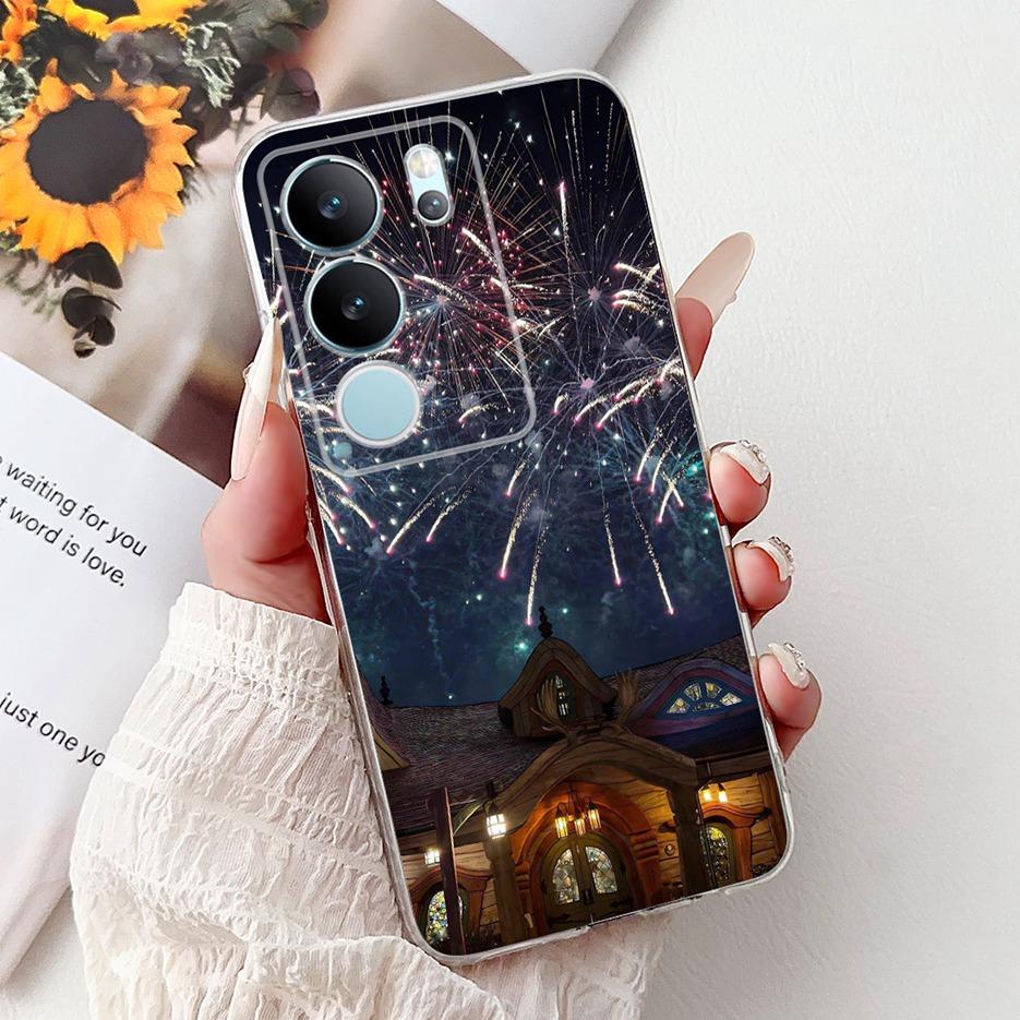 Чехол для Vivo V29 Pro Чехол VivoV29 V2250 V2251 Стильный Расписной Чехол Мягкий Силиконовый Чехол для Телефона Для Vivo V29e V29 Lite VivoV29 Pro Сумки