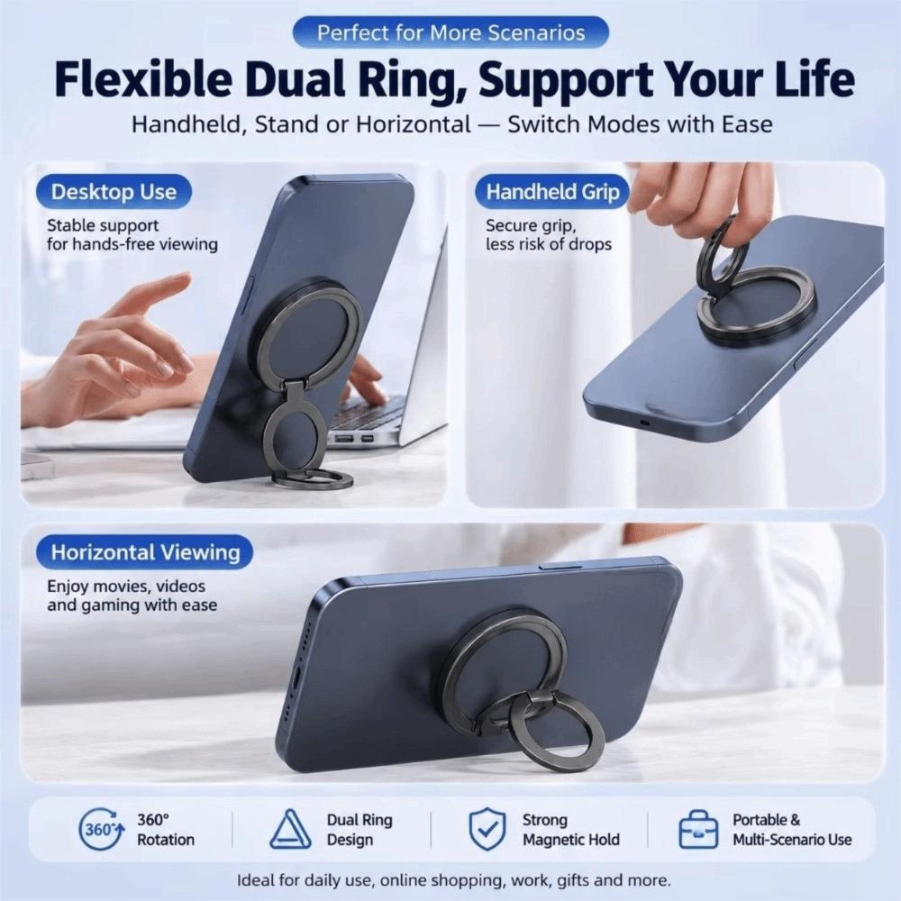 360-Degree Rotatable Magnetic Phone Ring Holder Mobile Phone Holder Cellphone