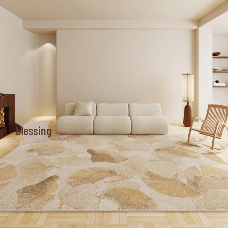 Ковер из овчины в стиле ваби-саби: Толстая, длинная полоса для спальни, дивана или журнального столика