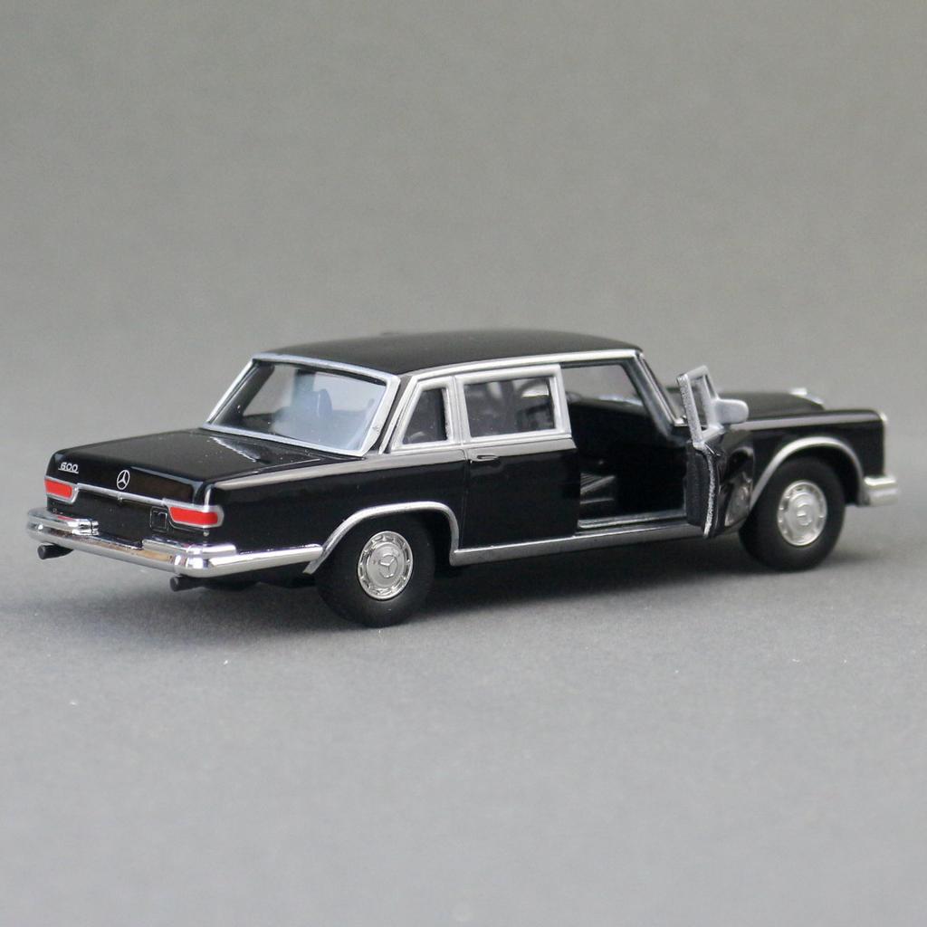 1/36 Mercedes-Benz 600 Pullman 1963 Игрушечная машинка для детей Welly Литая модель Миниатюрная Коллекционная Игрушка на пружинном механизме Подарок для мальчиков