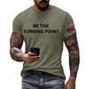 Men's Printed Short Sleeve T-Shirt Men's Loose Casual Short Sleeve Top