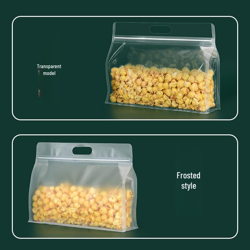 Прозрачный восьмисторонний пакет с зиплоком для хранения продуктов с настраиваемым дизайном