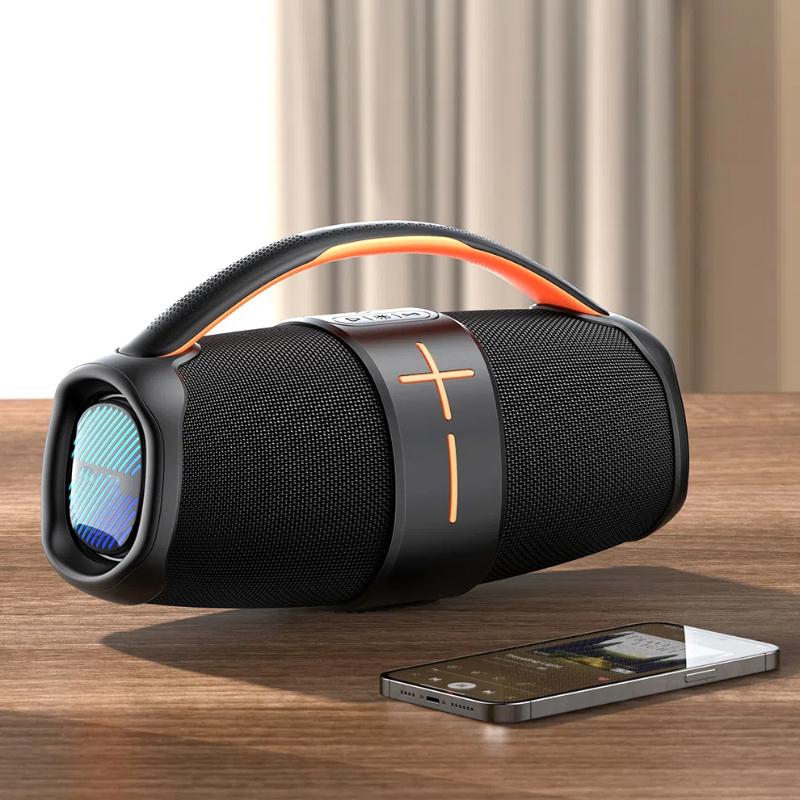 Портативная колонка TWS Bluetooth 5.3 уличный динамик со сбалансированным басом AUX MP3-плеер водонепроницаемый