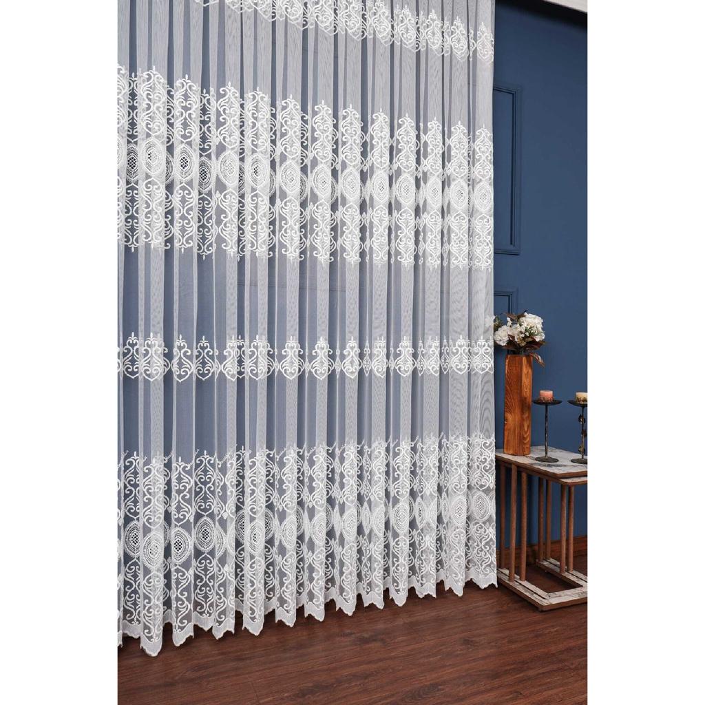 Занавес из тюля Crown Issa с вышивкой Brode Medium Battle 1/2.5