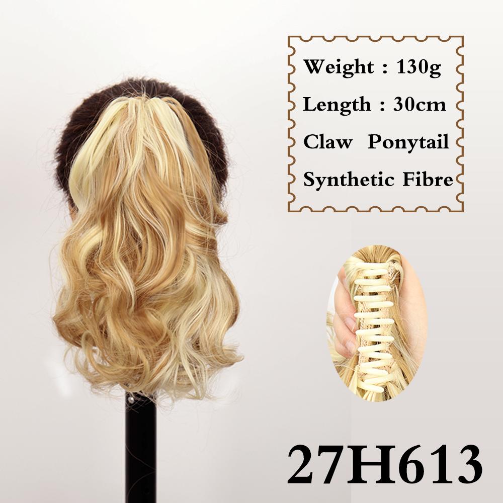 LISI HAIR Синтетические короткие волнистые зажимы для волос в хвосте, наращивание хвоста, 12 дюймов, светлый конский хвост для женщин, повседневная вечеринка