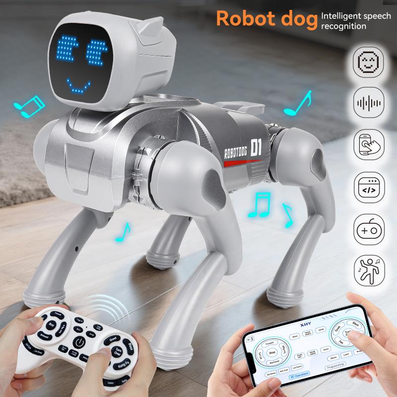 ZWN X1 RC ИИ Умный RC Робот Собака Игрушки Голосовое Управление Программируемый С Пением и Танцами Игрушка на Пульте Управления Лучший Подарок для Детей