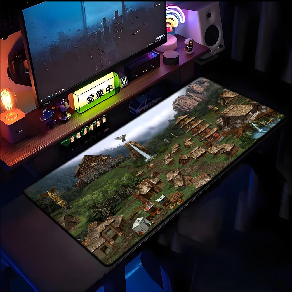 Heroes of Might and Magic 3 Map Art Mouse Pad XXL Rubber Non-slip Mousepad Keyboard Pads Gaming Accessories Mouse Mat 900x400mm