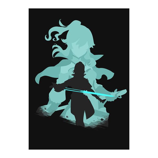 Рамка из цельного дерева для видеоигр Genshin Impact, украшение, фреска, аниме, изображение персонажа, постер, холст, картина, принты для детской комнаты, для современного домашнего декора