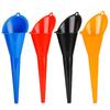 1/4Pcs Anti-splash Car Long Mouth Oil Funnel Filling Tool Gasoline Oil Fuel Plastic Motorcycle Engine Refueling Auto Accessories
