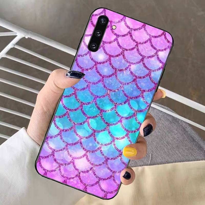 YNDFCNB Mermaid Fish Scale Phone Case for Redmi Note 8 7 9 4 6 Pro Max T X 5A 3 10 Lite Pro