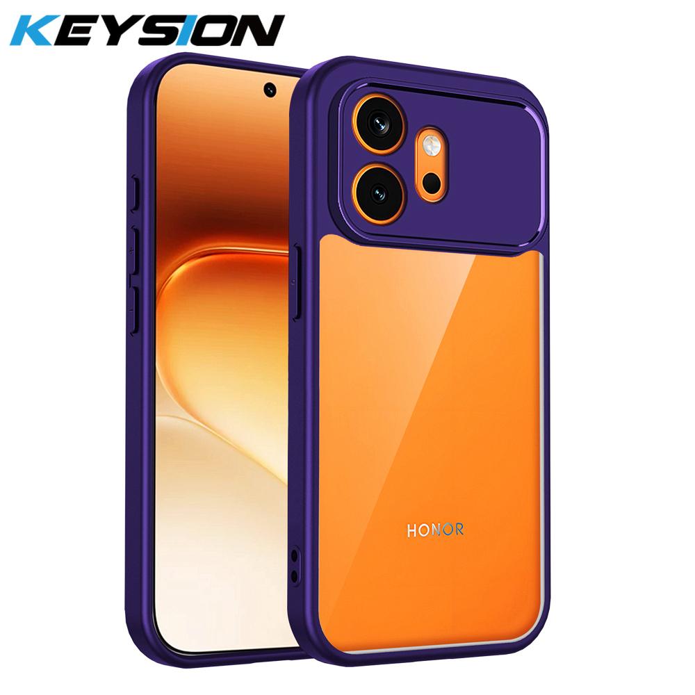 KEYSION Прозрачный чехол для телефона HONOR 600 Pro 5G Мягкий силикон+ПК HD Прозрачная противоударная задняя крышка для Huawei Honor 600