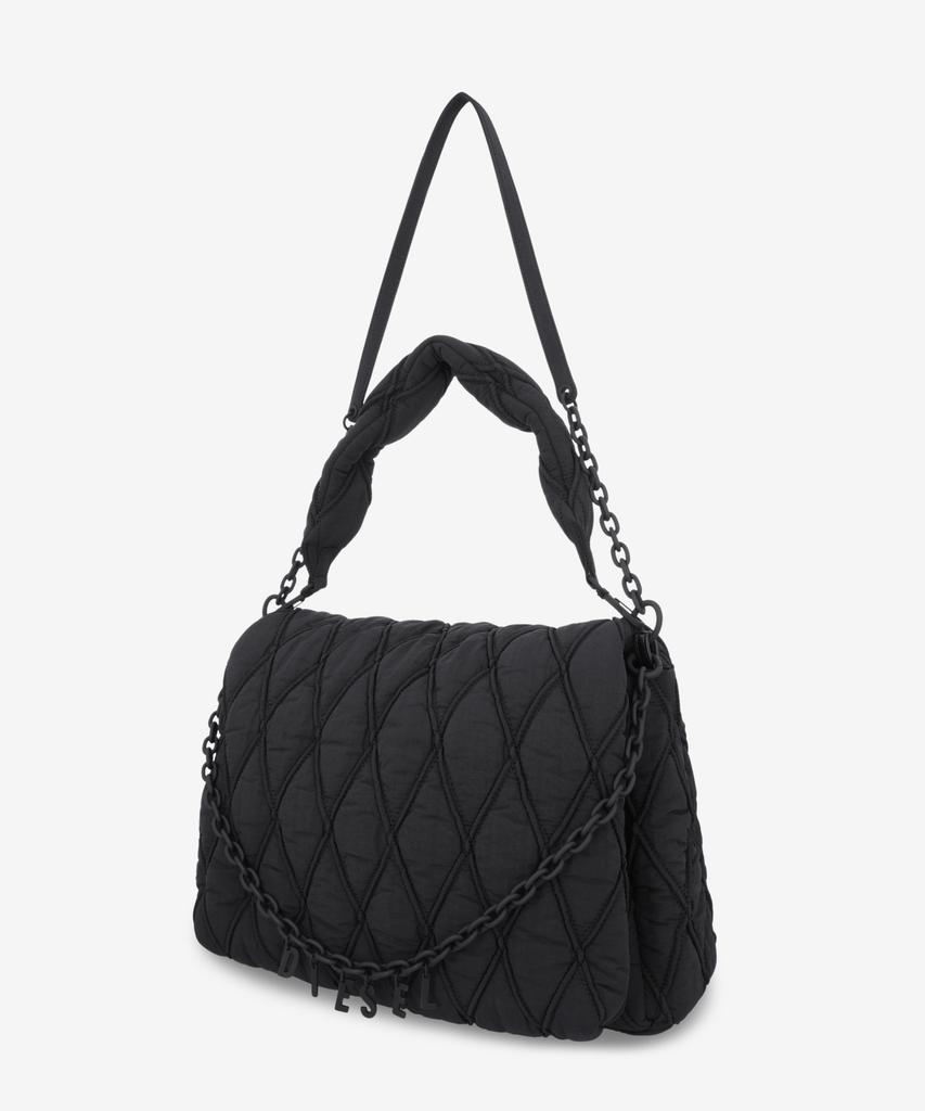 Diesel Charm-D L Shoulder Bag - Black / X10364P8048T8013