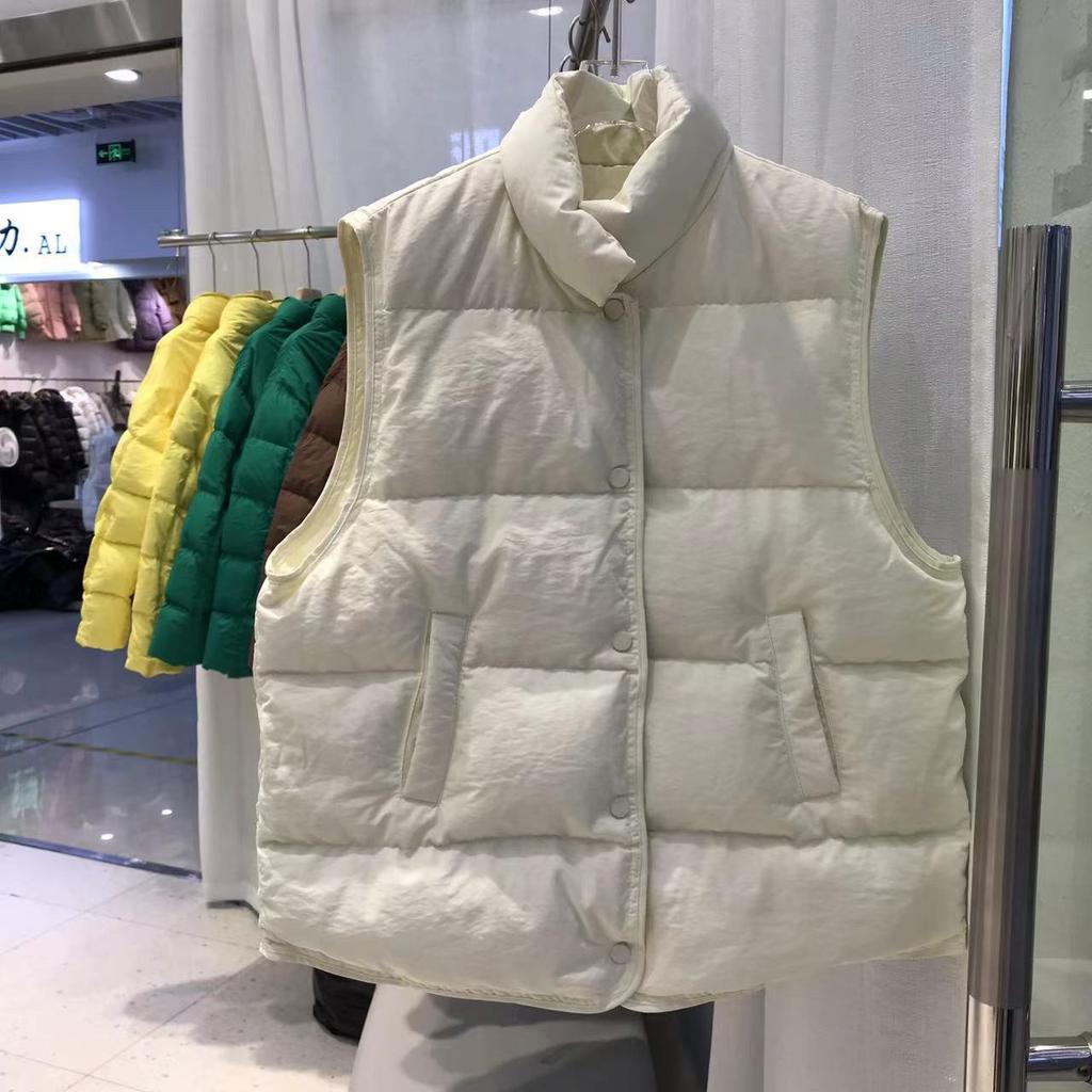 Осенний новый продукт легкий пуховый жилет женский короткий стоячий воротник пуховик женский пуховый жилет женская верхняя одежда