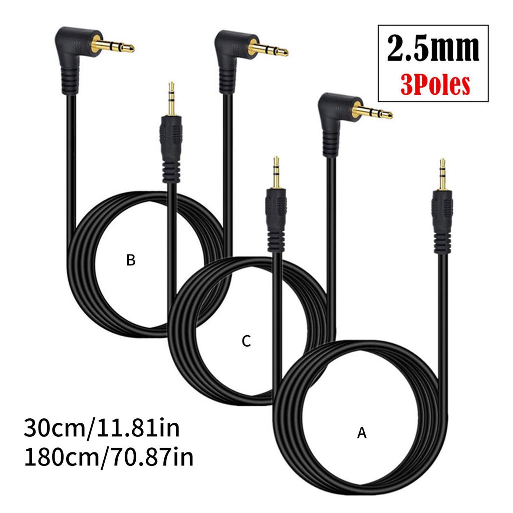 2,5 мм штекерный кабель папа-папа 2,5 мм на 2,5 мм субминиатюрный стерео штекер для наушников гарнитуры позолоченный соединительный провод